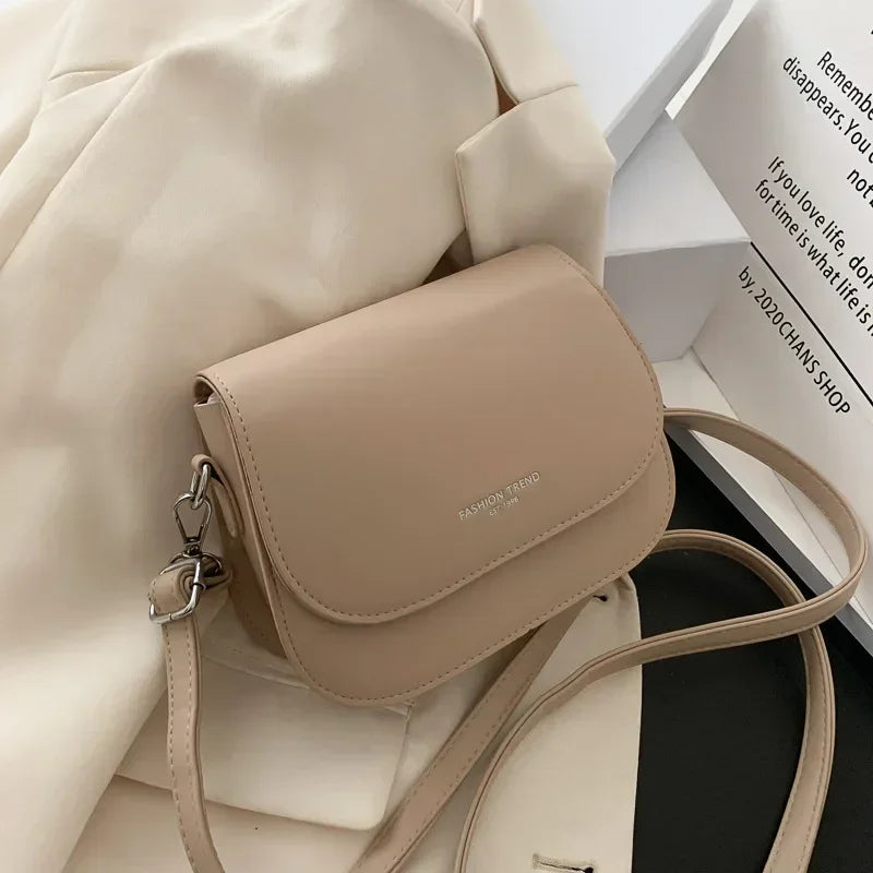 PU Leather Saddle Handbag