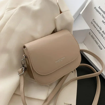 PU Leather Saddle Handbag