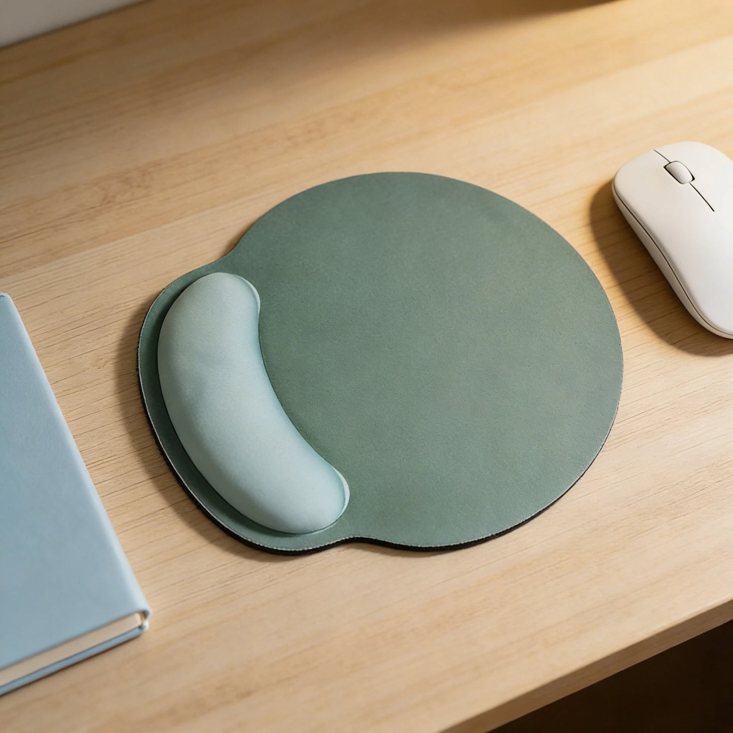 Ergonomic Gradient Mouse Pad with Soft Wrist Rest & Non-Slip Base