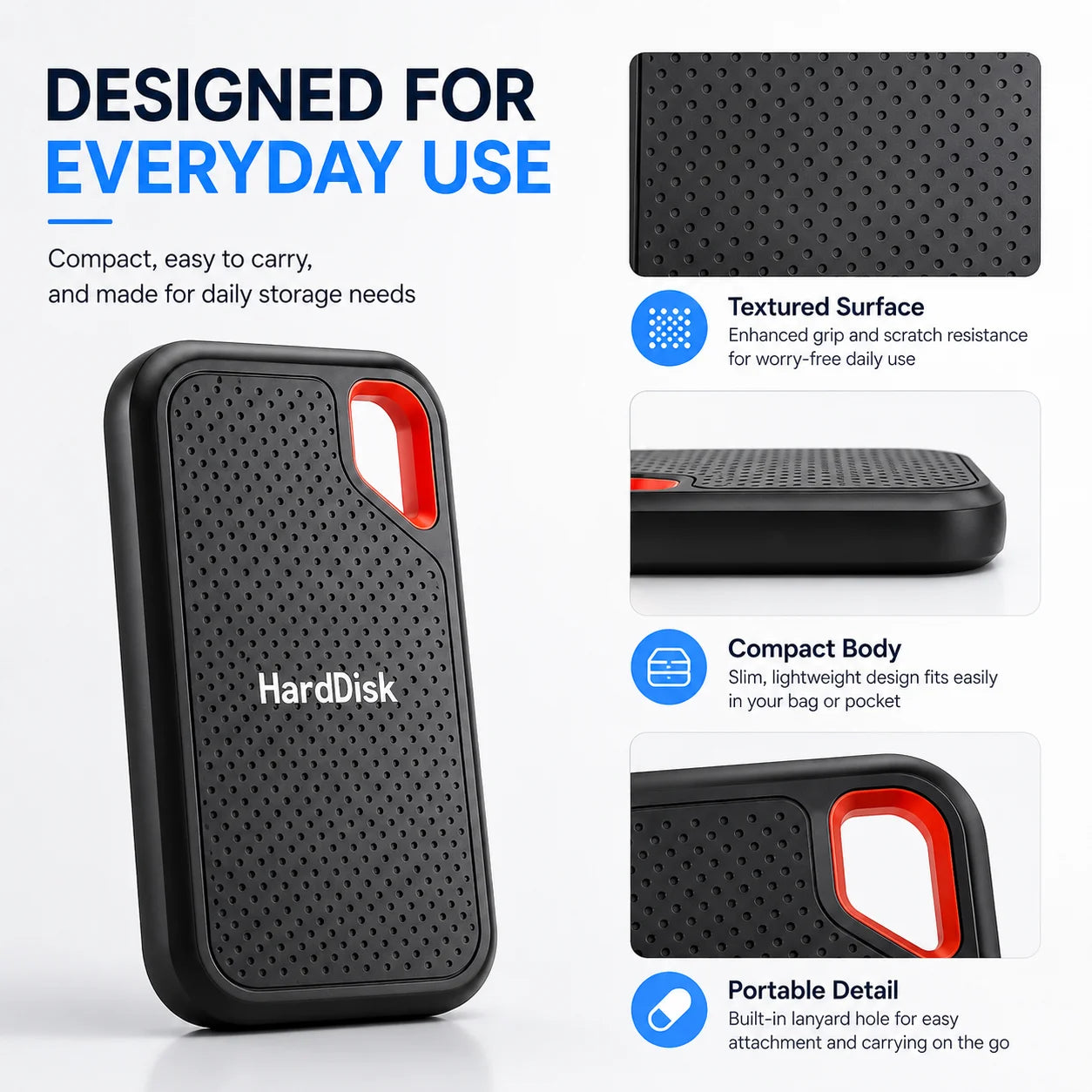 Portable External SSD USB Type-C High-Speed Storage Drive