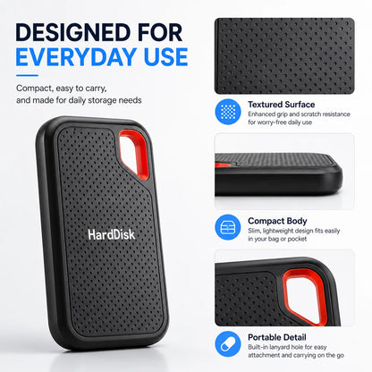 Portable External SSD USB Type-C High-Speed Storage Drive