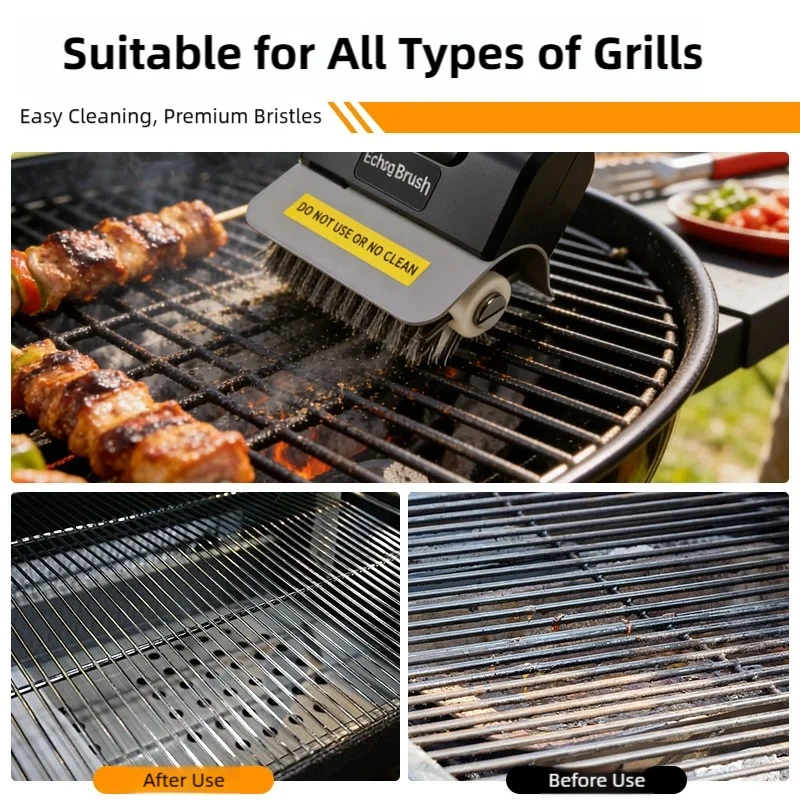 Cordless Electric BBQ Grill Cleaning Brush