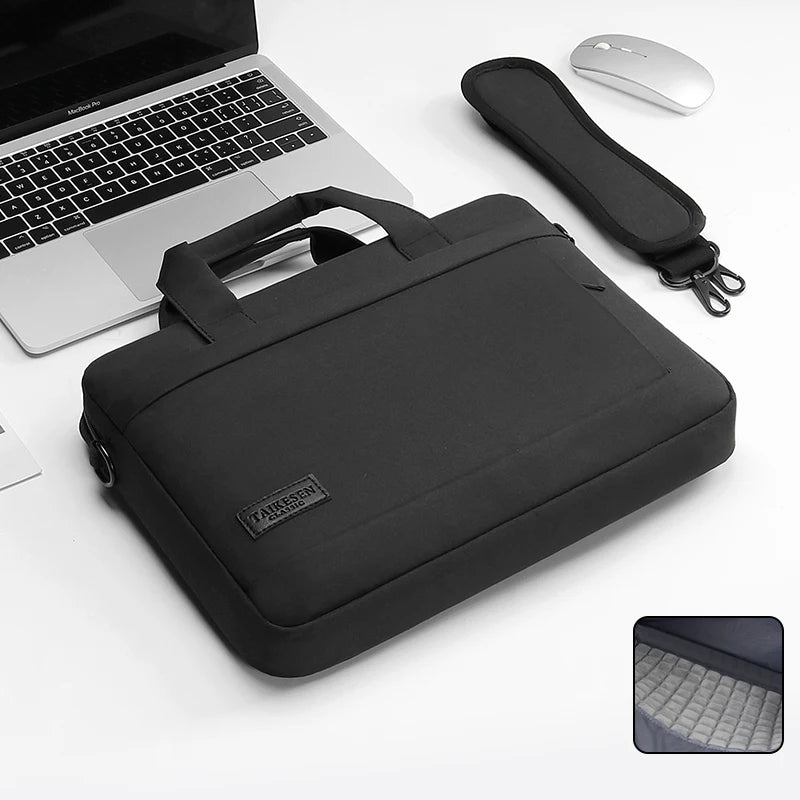 Protective Laptop Sleeve Bag with Shoulder Strap for 13–17 Inch Laptops