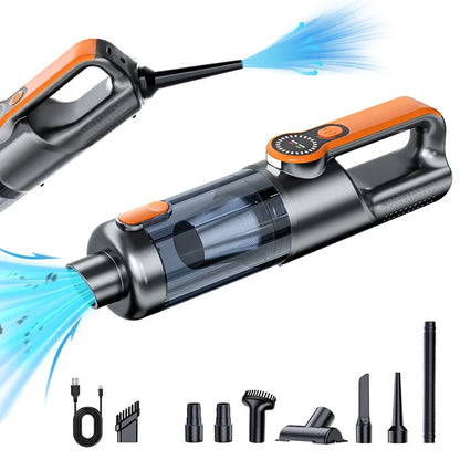 Wireless Handheld Car Vacuum Cleaner with High-Power Suction & One-Touch Dust Emptying