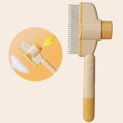 Self-Cleaning Pet Grooming Brush