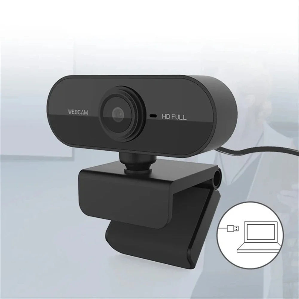 2K HD USB Webcam with Microphone & Privacy Cover