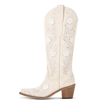 Premium Pointed Toe Embroidered Western Cowboy Boots
