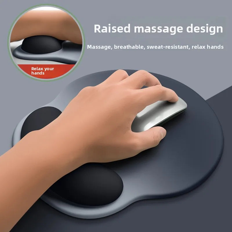Ergonomic Gradient Mouse Pad with Soft Wrist Rest & Non-Slip Base