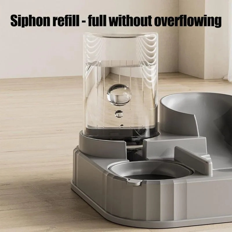 2-in-1 Automatic Pet Feeder & Water Dispenser