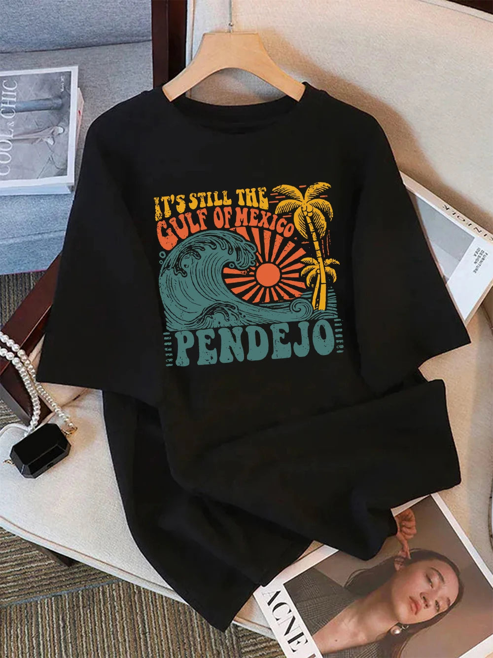 Gulf of Mexico Graphic Print Short Sleeve T-Shirt