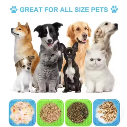 Silicone Slow Feeder Lick Mat for Pets