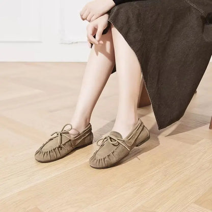 Premium Handcrafted Pleated Leather Loafers