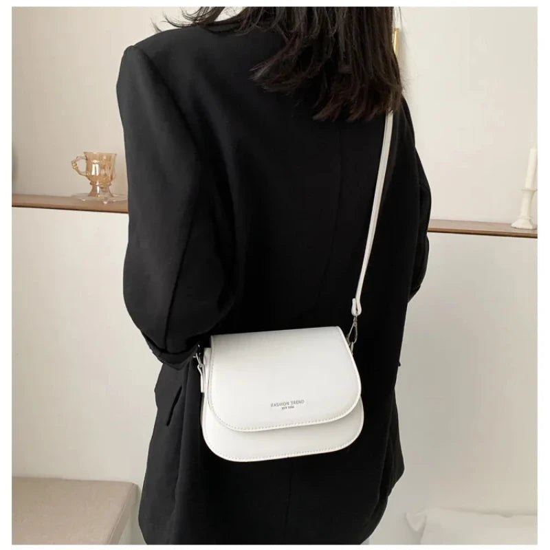 PU Leather Saddle Handbag