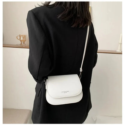 PU Leather Saddle Handbag
