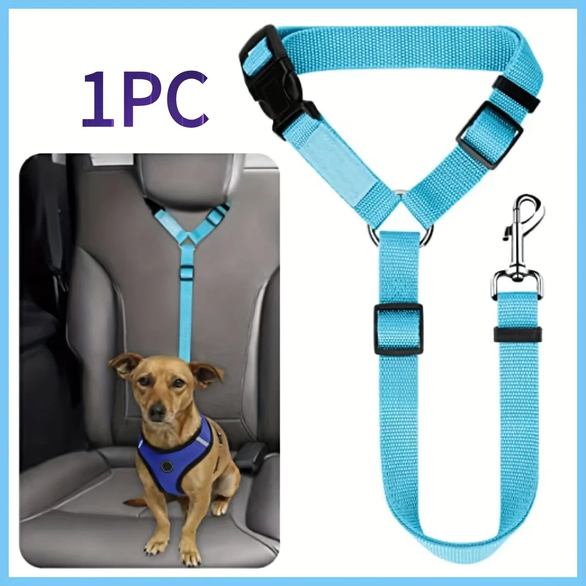 Adjustable Dog Car Seat Belt Leash