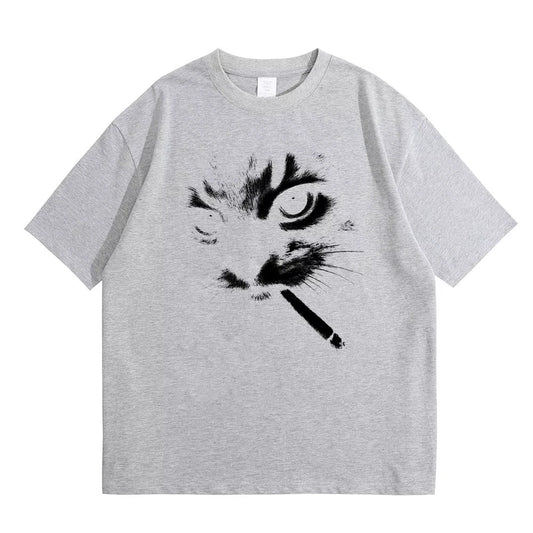 Cartoon Graphic Cotton Short Sleeve T-Shirt