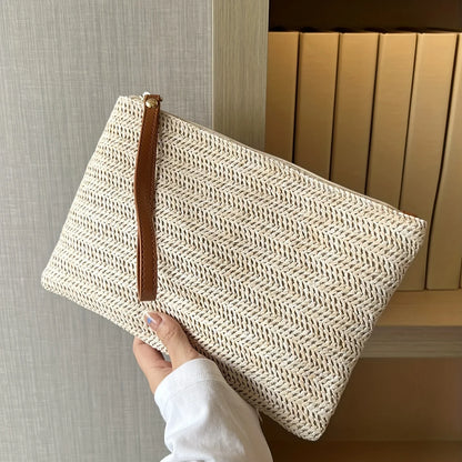 Straw Woven Clutch Bag