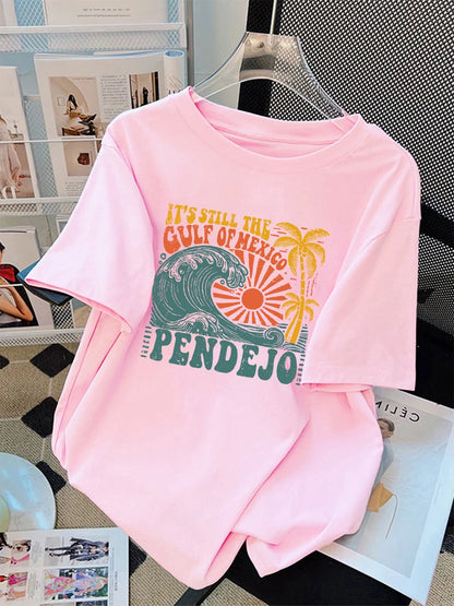 Gulf of Mexico Graphic Print Short Sleeve T-Shirt