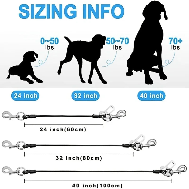 Chew-Resistant Dog Car Safety Harness