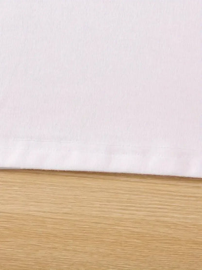 Funny Fried Cat Graphic Short Sleeve Casual T-Shirt