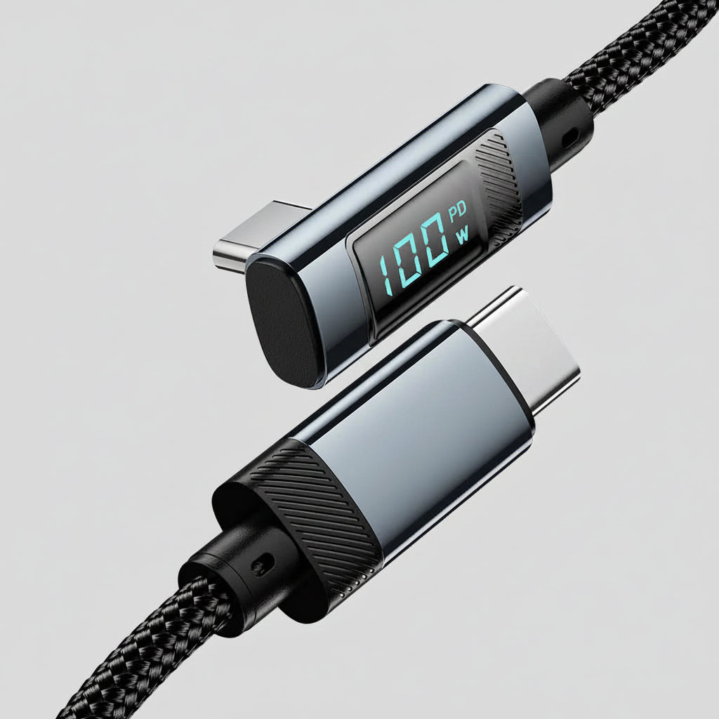 100W USB-C Fast Charging Cable with Display