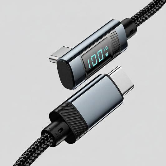 100W USB-C Fast Charging Cable with Display