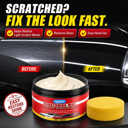 Car Scratch Remover & Nano Ceramic Coating Wax for Paint Repair, Surface Restoration & Gloss Enhancement