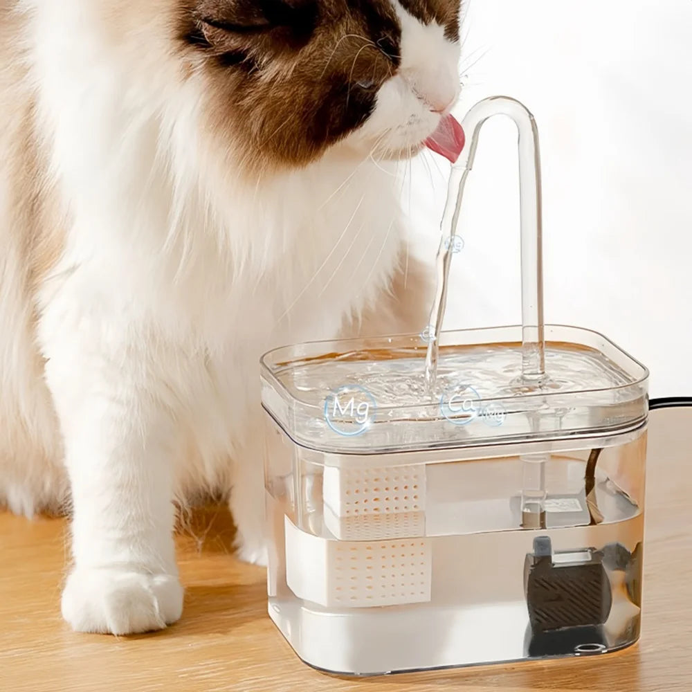 Transparent Automatic Cat & Dog Water Fountain