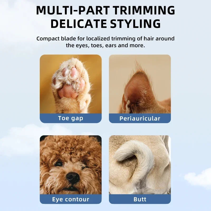 LED Dog Paw Trimmer with Type-C Charging