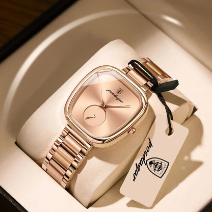 Luxury Stainless Steel Quartz Wrist Watch with Water Resistance
