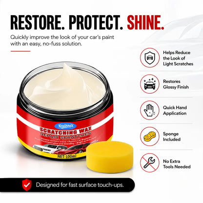 Car Scratch Remover & Nano Ceramic Coating Wax for Paint Repair, Surface Restoration & Gloss Enhancement