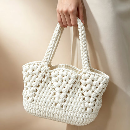 Handmade Crochet Woven Tote Bag