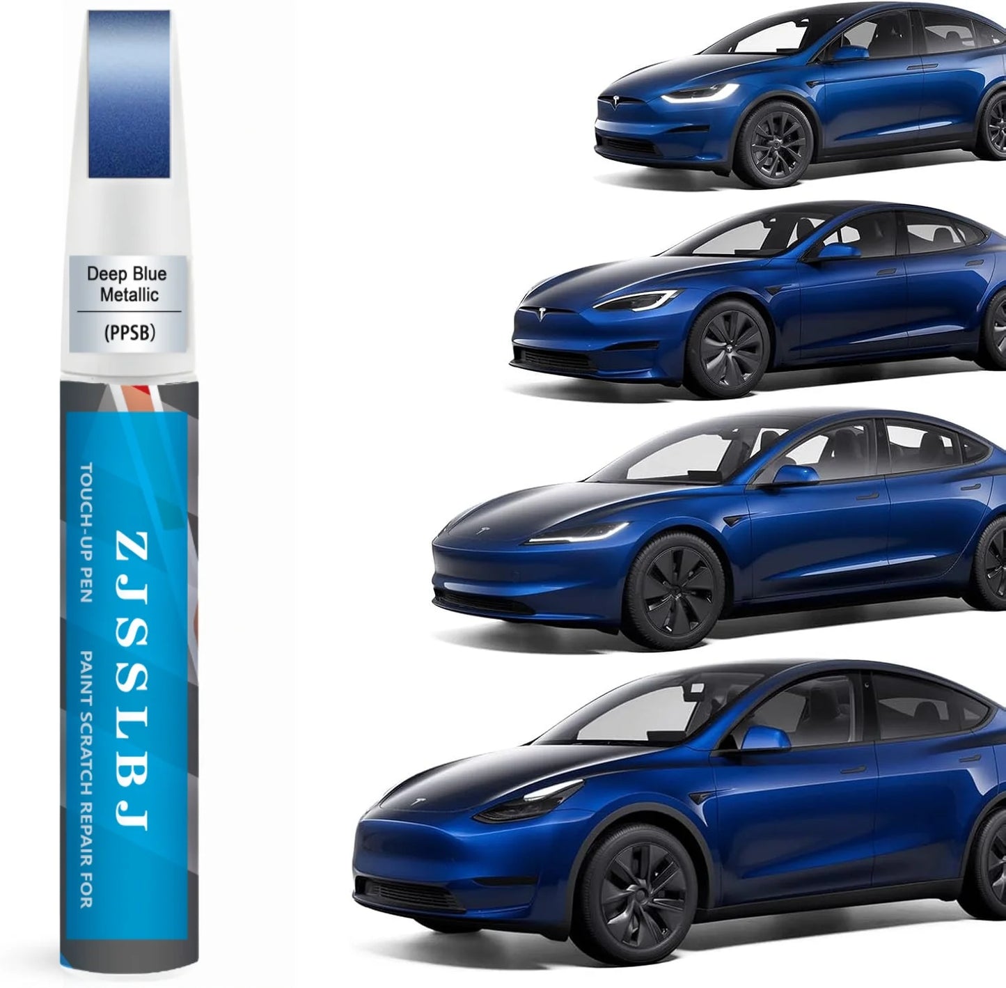 2-in-1 Touch Up Paint Pen & Brush Scratch Repair Kit for Tesla Model Y, 3, S & X