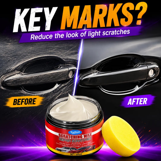 Car Scratch Remover & Nano Ceramic Coating Wax for Paint Repair, Surface Restoration & Gloss Enhancement