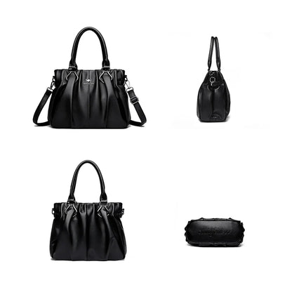 Genuine Casual Tote Bag Luxury Handbags For Women Designer Purses and Handbag High Quality Soft Leather Commuting Hand Bags
