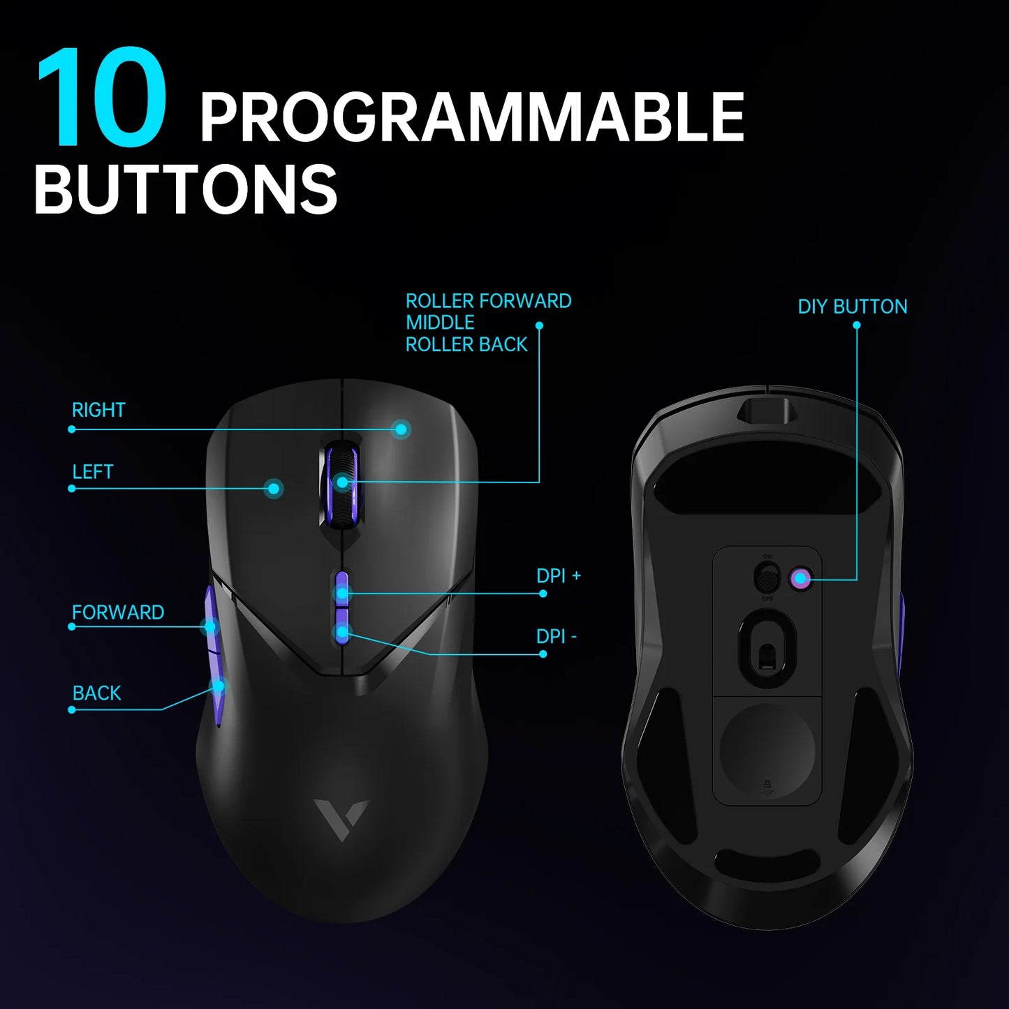 Superlight Wireless Gaming Mouse with 26,000 DPI & 4KHz Polling Rate