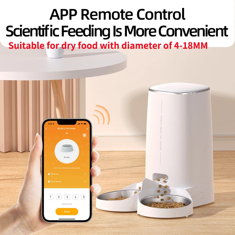 Smart WiFi Automatic Double Pet Feeder