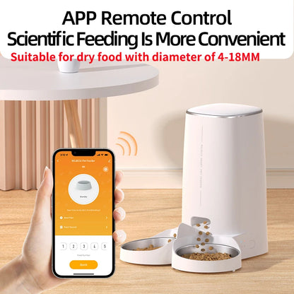 Smart WiFi Automatic Double Pet Feeder