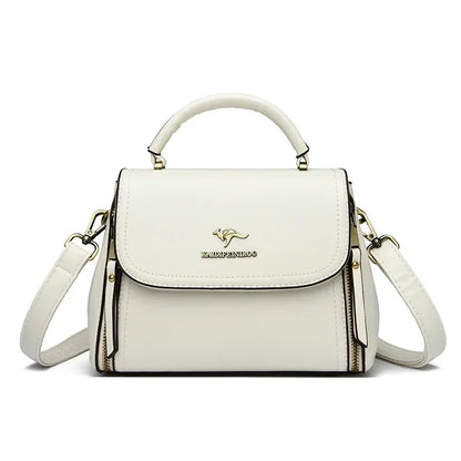 High Quality Soft Leather Tote Bag Fashion New Solid Ladies Purses and Handbags Large Capacity Shoulder Croosbody Bag for Women