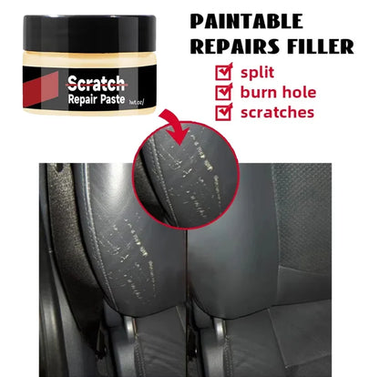 Car Plastic & Leather Restorer with Trim Polish, Tire Shine & Scratch Repair Formula