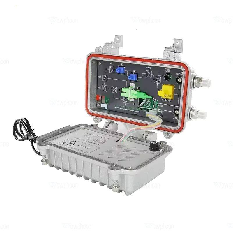 Outdoor FTTH CATV Optical Receiver with Dual RF Outputs for FTTB Fiber Access Networks
