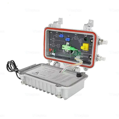 Outdoor FTTH CATV Optical Receiver with Dual RF Outputs for FTTB Fiber Access Networks