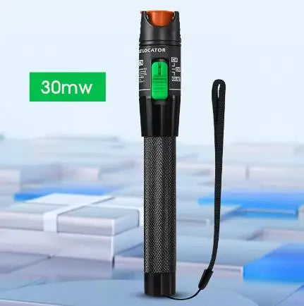 FTTH Optical Fiber Visual Fault Locator VFL Tester with SC/FC/ST Connector Support 1-80mW