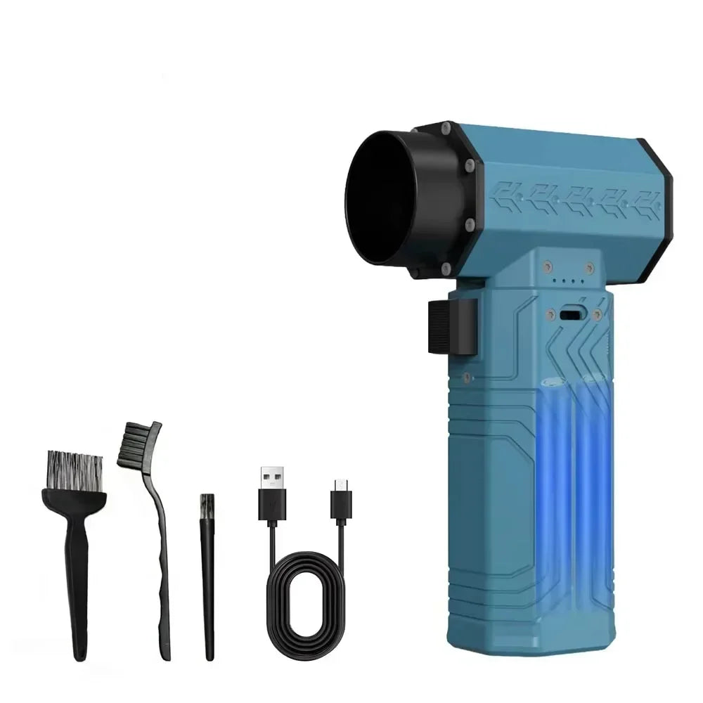 880000RPM Turbo Jet Blower with 10000mAh Battery, 70m/s Airflow for Car Drying, Dust Removal & Leaf Blowing