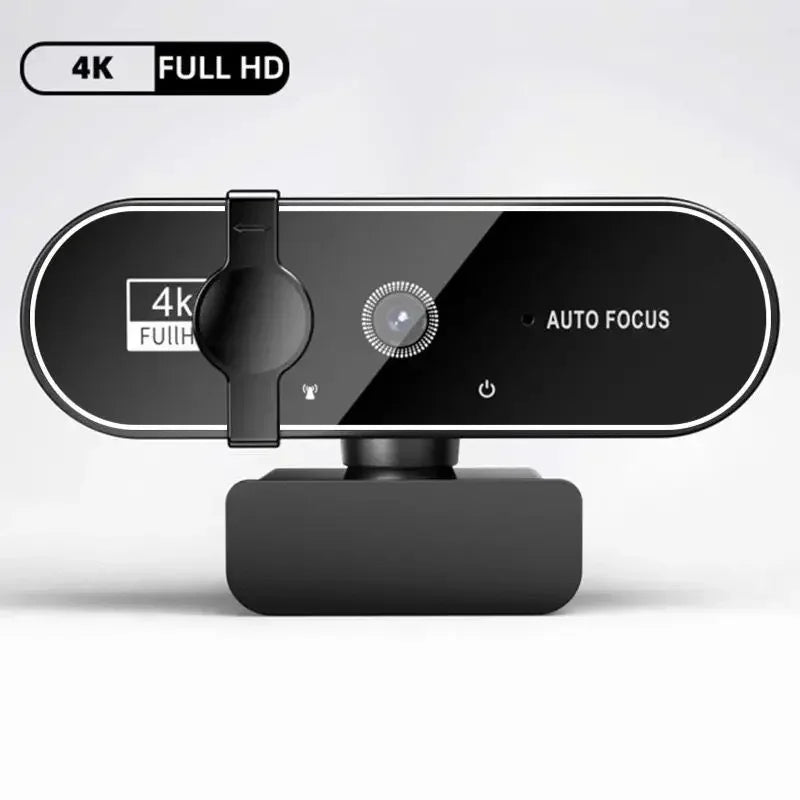 4K Ultra HD Webcam with Autofocus & Microphone