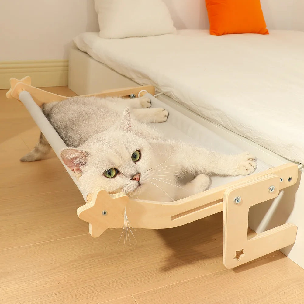 Cat Bedside Hammock & Window Perch