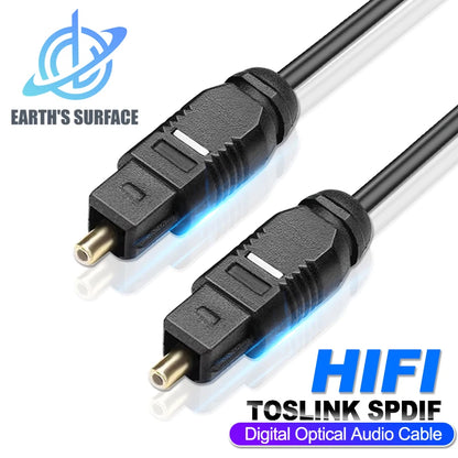 Digital Optical Audio Toslink SPDIF Fiber Cable for Soundbars, Amplifiers, PS4, Xbox & Home Theater Systems