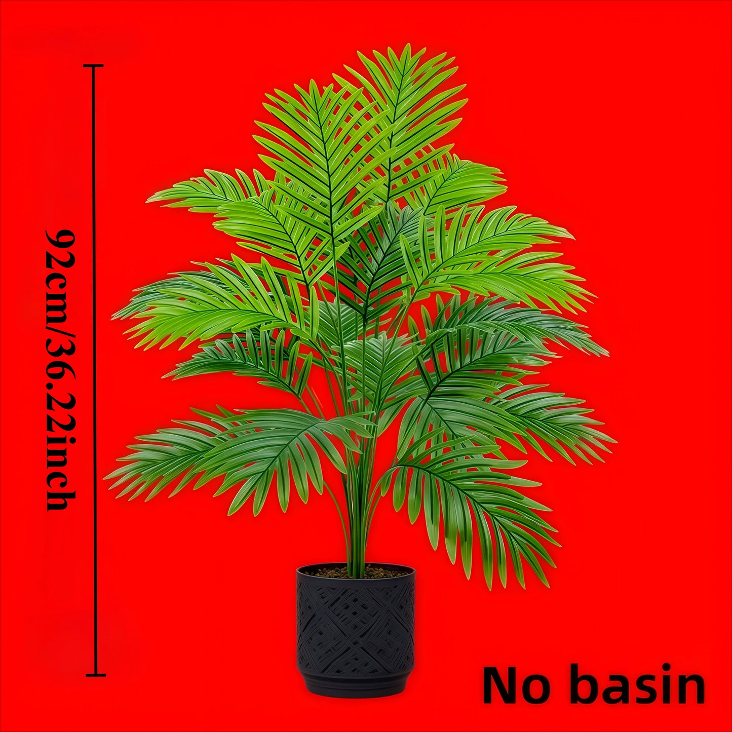 2-Piece Large Artificial Palm Trees for Indoor & Outdoor Decor