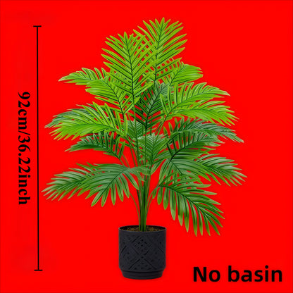 2-Piece Large Artificial Palm Trees for Indoor & Outdoor Decor