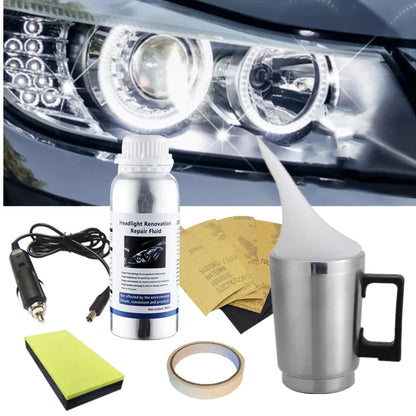 300ml Headlight Restoration & Polishing Kit for Clear Lens Renovation and Headlight Cleaning